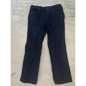 Duluth Trading Size 36 x 30  Men Navy Blue Canvas Work Thick Career Pants